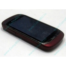 Красно-розовый телефон Alcatel One Touch 818 (Коломна)